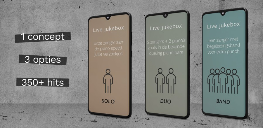 Live jukebox: solo, duo of band