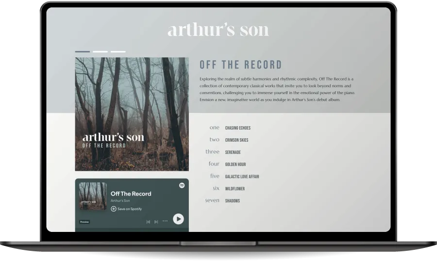 Website arthurssonmusic.com
