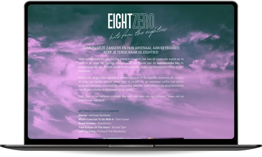 Website eightzero.be